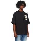 AMI Alexandre Mattiussi Black Anniversary Face Patch T-Shirt