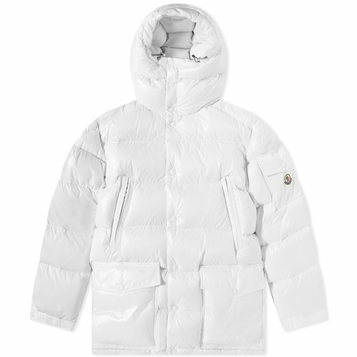 Photo: Moncler Men's Chiablese Long Down Jacket in White