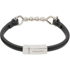 Ferragamo Gancini Leather Bracelet