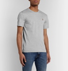 Polo Ralph Lauren - Slim-Fit Mélange Cotton-Jersey T-Shirt - Gray