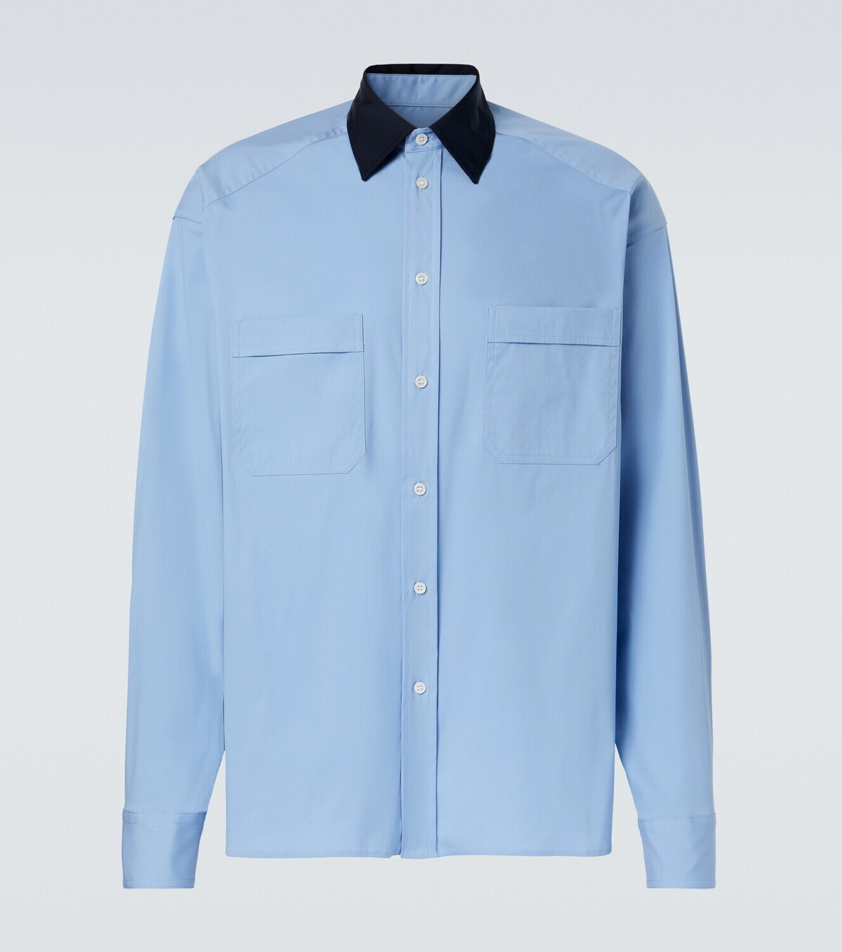 Plan C Cotton-blend poplin shirt