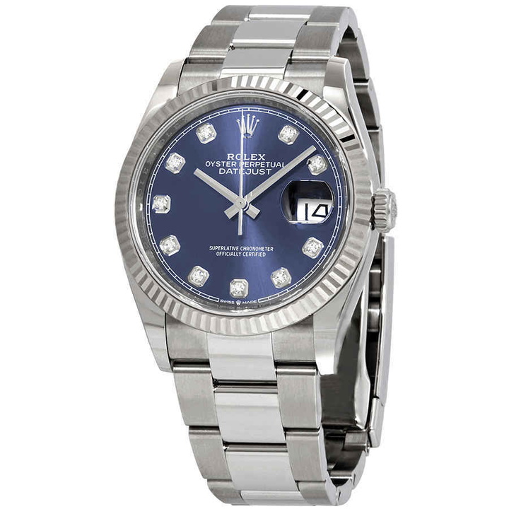 Photo: Rolex Datejust 36 Automatic Blue Diamond Dial Oyster Watch 126234BLDO