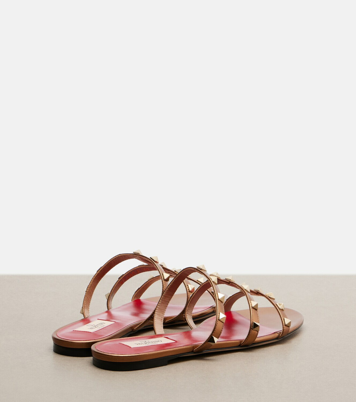 Valentino Garavani Rockstud metallic leather sandals