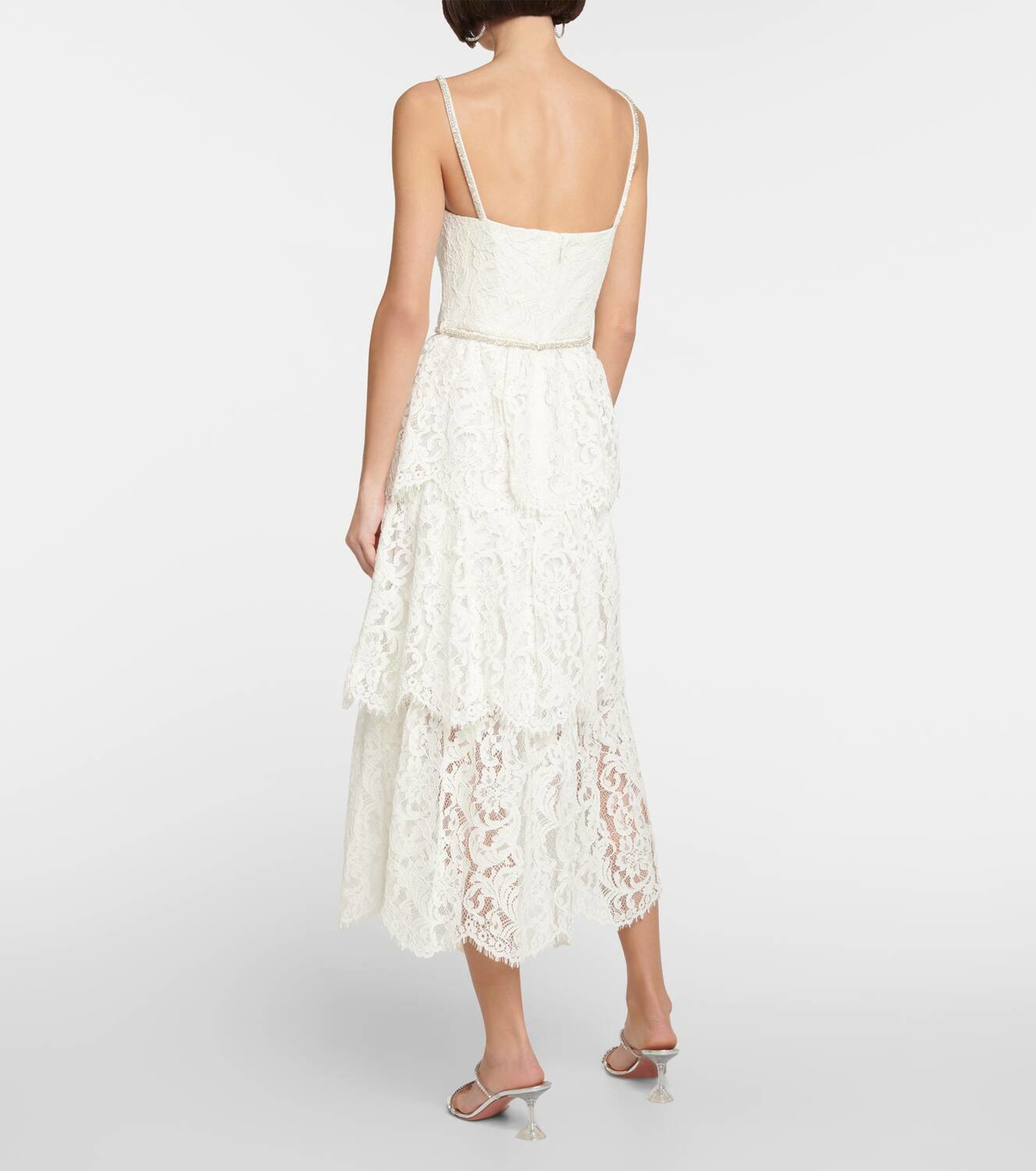Self-Portrait｜DRESSES (LACE EMBELLISHED MIDI DRESS (RS2 Blue Lace Embellished Midi Dress – self-portrait-US