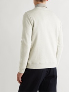 A.P.C. - Rufus Logo-Embroidered Loopback Cotton-Jersey Sweatshirt - Neutrals