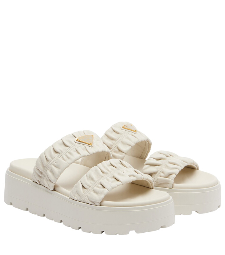 Photo: Prada Matelassé leather platform sandals