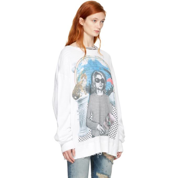 R13 White Kurt Sweatshirt R13