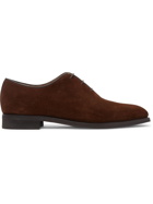 Berluti - Alessandro Infini Leather-Trimmed Suede Oxford Shoes - Brown