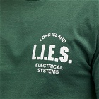 L.I.E.S. Records Men's Classic Logo T-Shirt in Forest Green