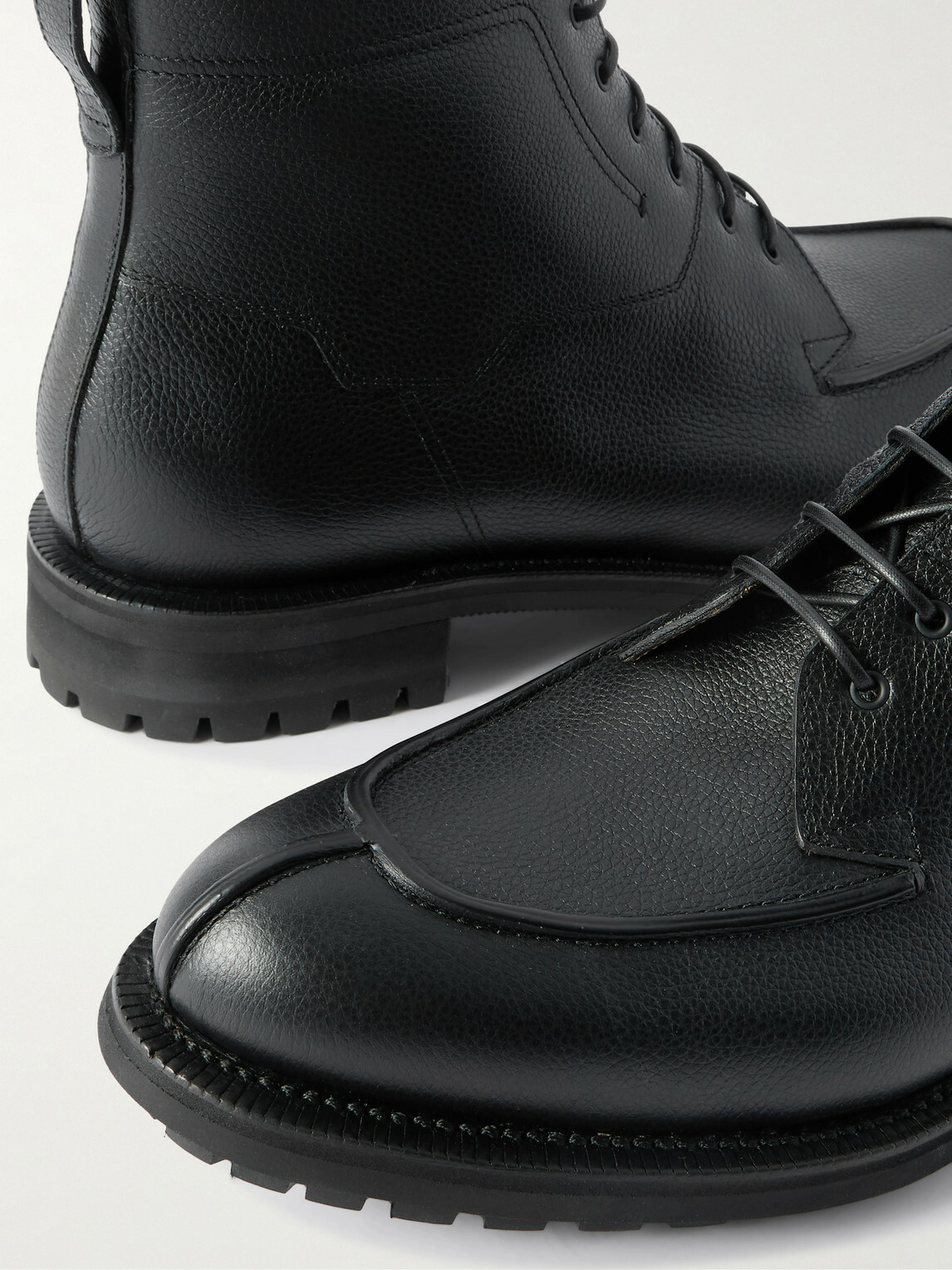 Berluti - New Oslo Full-Grain Leather Lace-Up Boots - Black