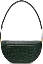 Burberry Green Croc Small Olympia Pouch