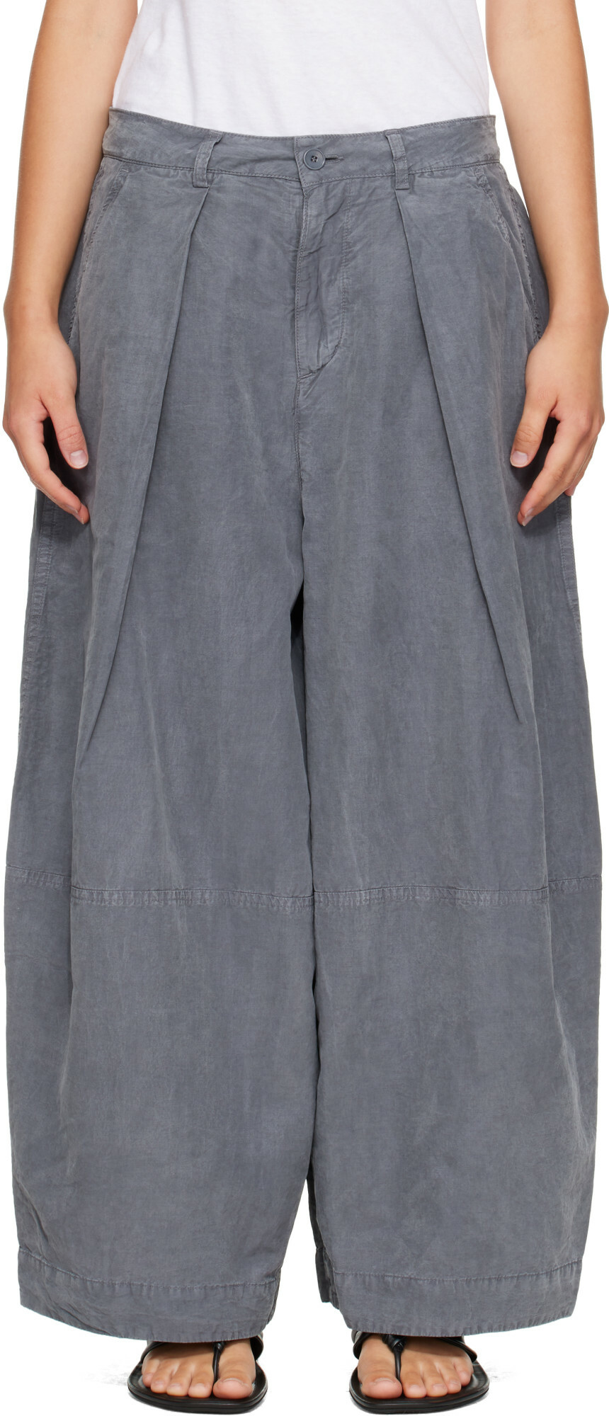 YMC Gray Deadbeat Trousers