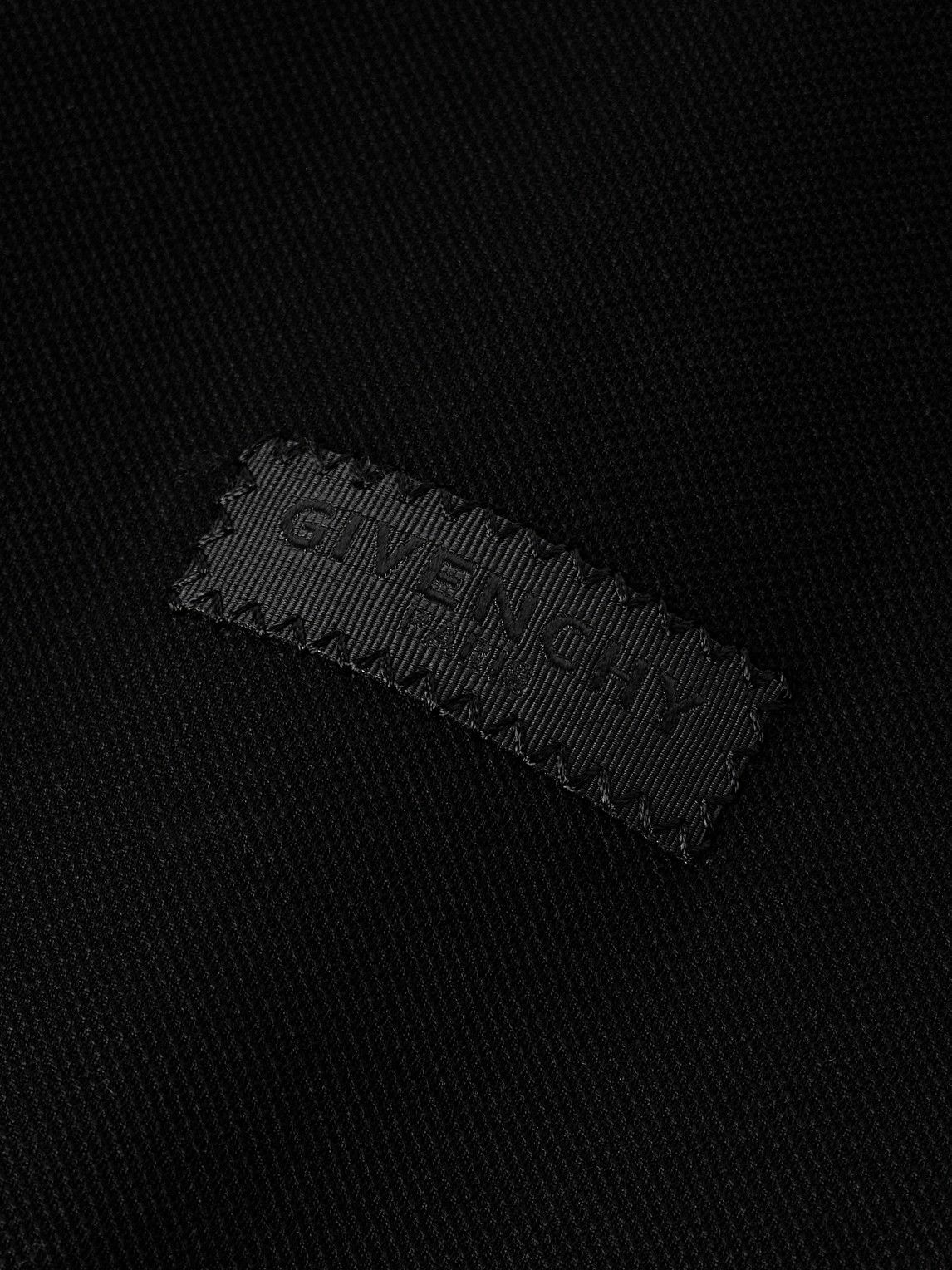 Givenchy - Cotton-Piqué Polo Shirt - Black
