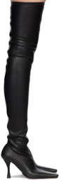 Proenza Schouler Black Trap Over-The-Knee Boots