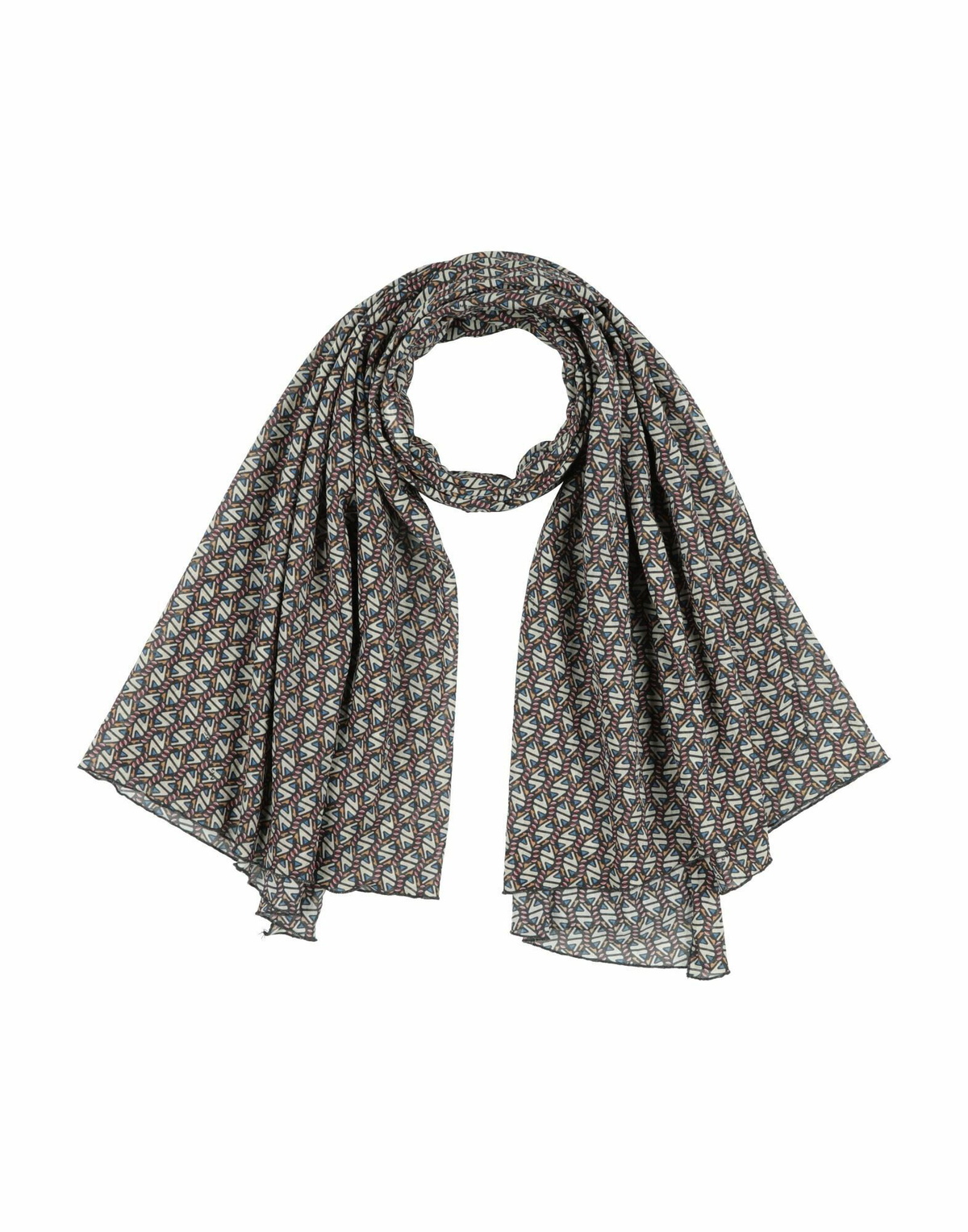 Manila Grace Womens Scarf in Midnight blue