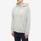 MM6 Maison Margiela Men's Chest Logo Hoody in Sage