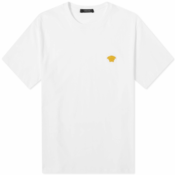Photo: Versace Men's Embroidered Medusa T-Shirt in White