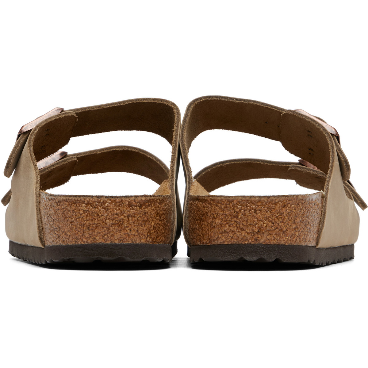 Birkenstock Beige Regular Arizona Oiled Leather Sandals