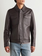 Yves Salomon - Leather Blouson Jacket - Brown