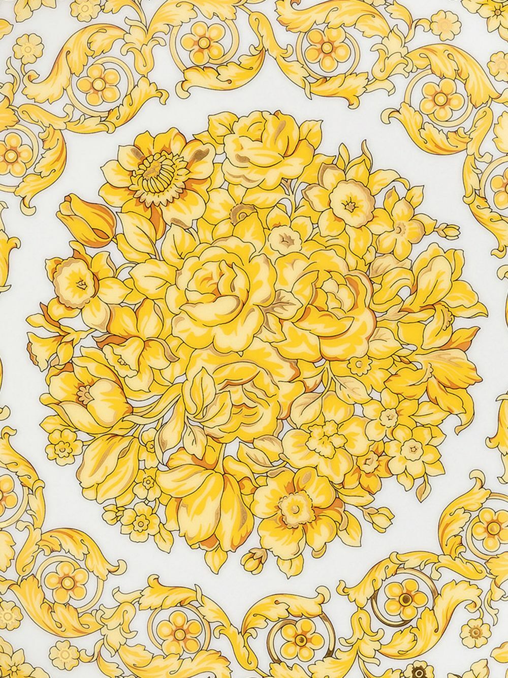 Versace White Medusa Rhapsody Porcelain Dinner Plate