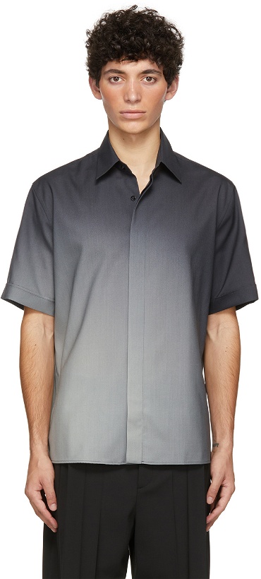 Photo: Fendi Black Gradient Spotlight Short Sleeve Shirt