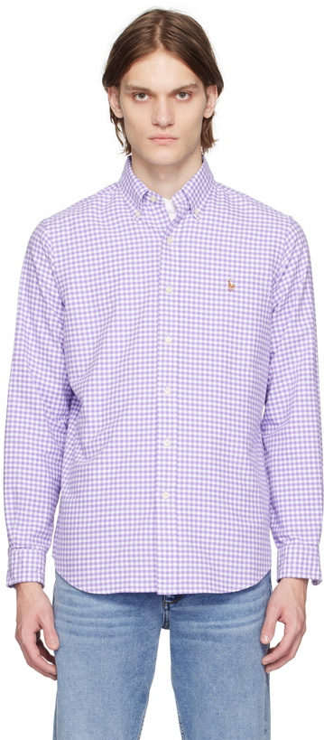 Photo: Polo Ralph Lauren Purple Gingham Shirt