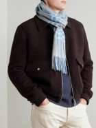 Johnstons of Elgin - Fringed Checked Cashmere Scarf
