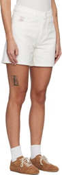 AMI Paris White 'Ami Paris Heritage' Denim Shorts