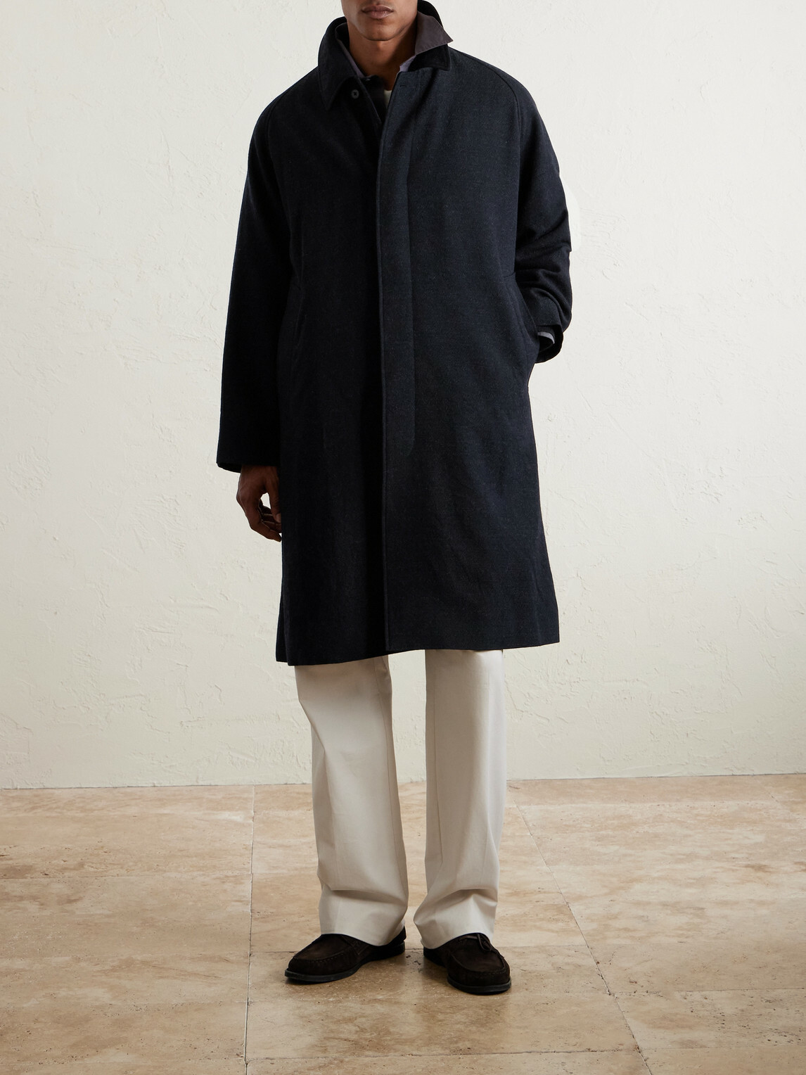 Kaptain Sunshine - Walker Wool Coat - Blue