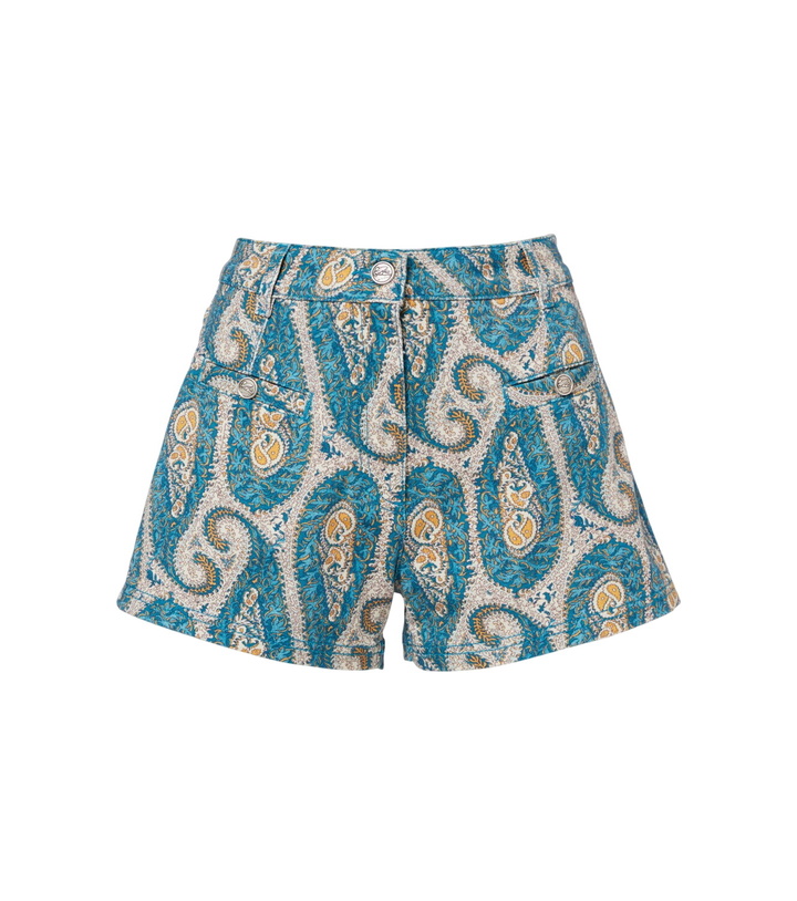 Photo: Etro Paisley denim shorts