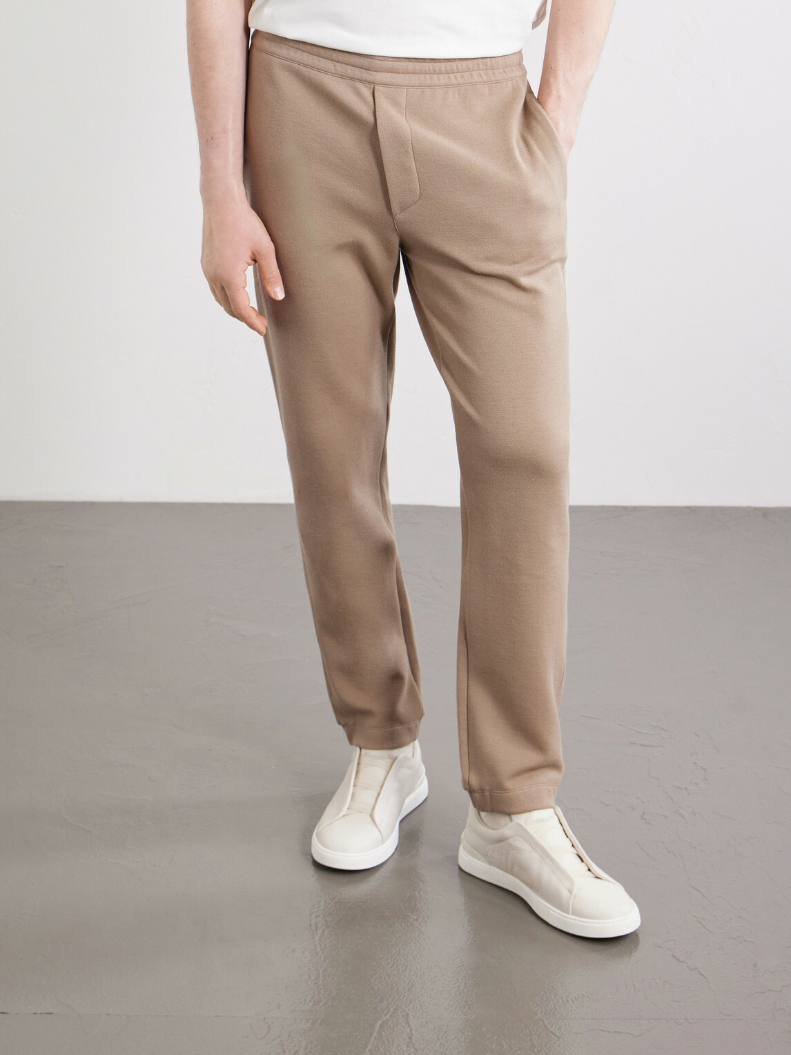 Zegna - Straight-Leg Honeycomb-Knit Cotton, Wool and Silk-Blend Sweatpants - Brown