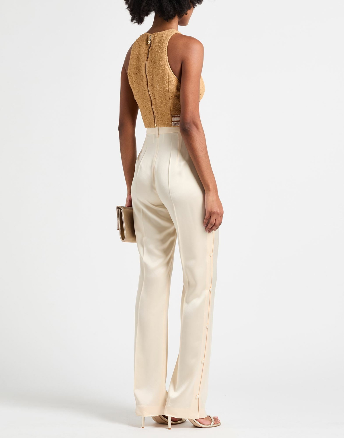 Elisabetta Franchi Womens Top Camel