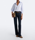 Saint Laurent Cassandre pinstripe cotton shirt