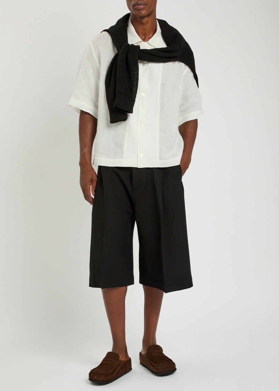 Studio Nicholson Linen Shirt Off White