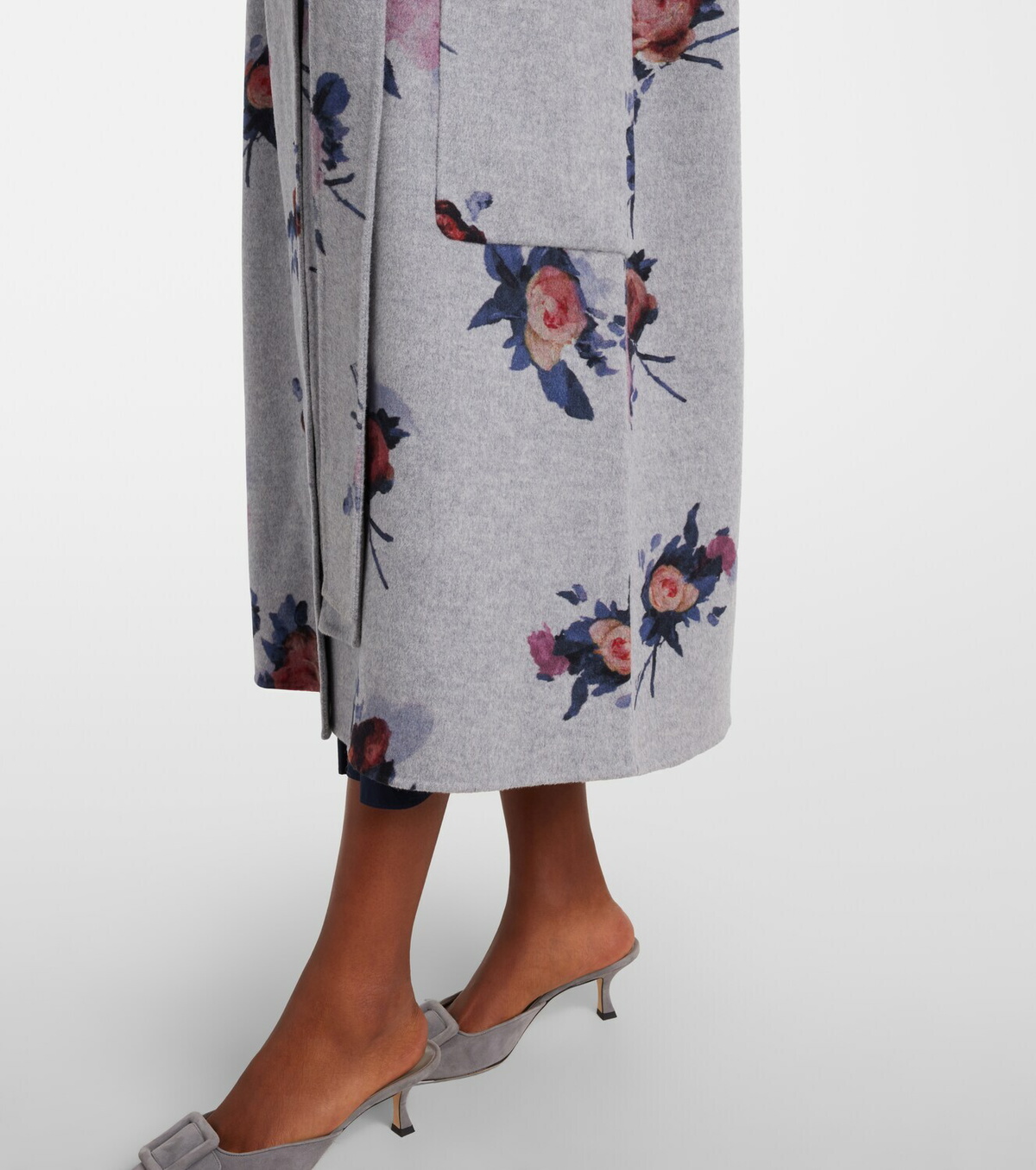 Erdem Floral wool coat