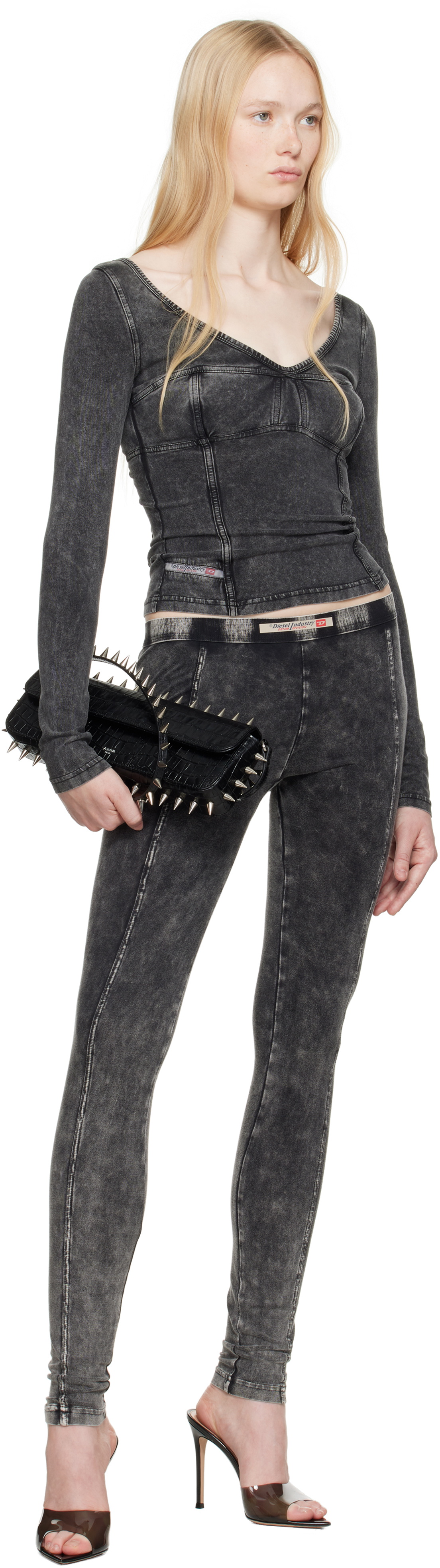 Diesel Black Athena-Dnm Leggings