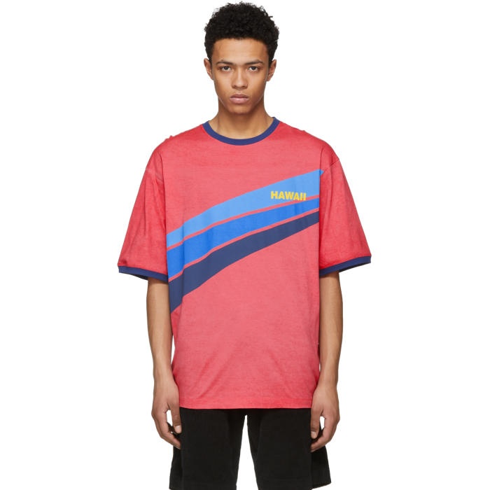 Photo: Dsquared2 Red Hawaii Super Over It T-Shirt