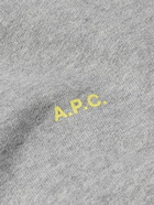A.P.C. - Logo-Print Organic Cotton-Jersey Sweatshirt - Gray