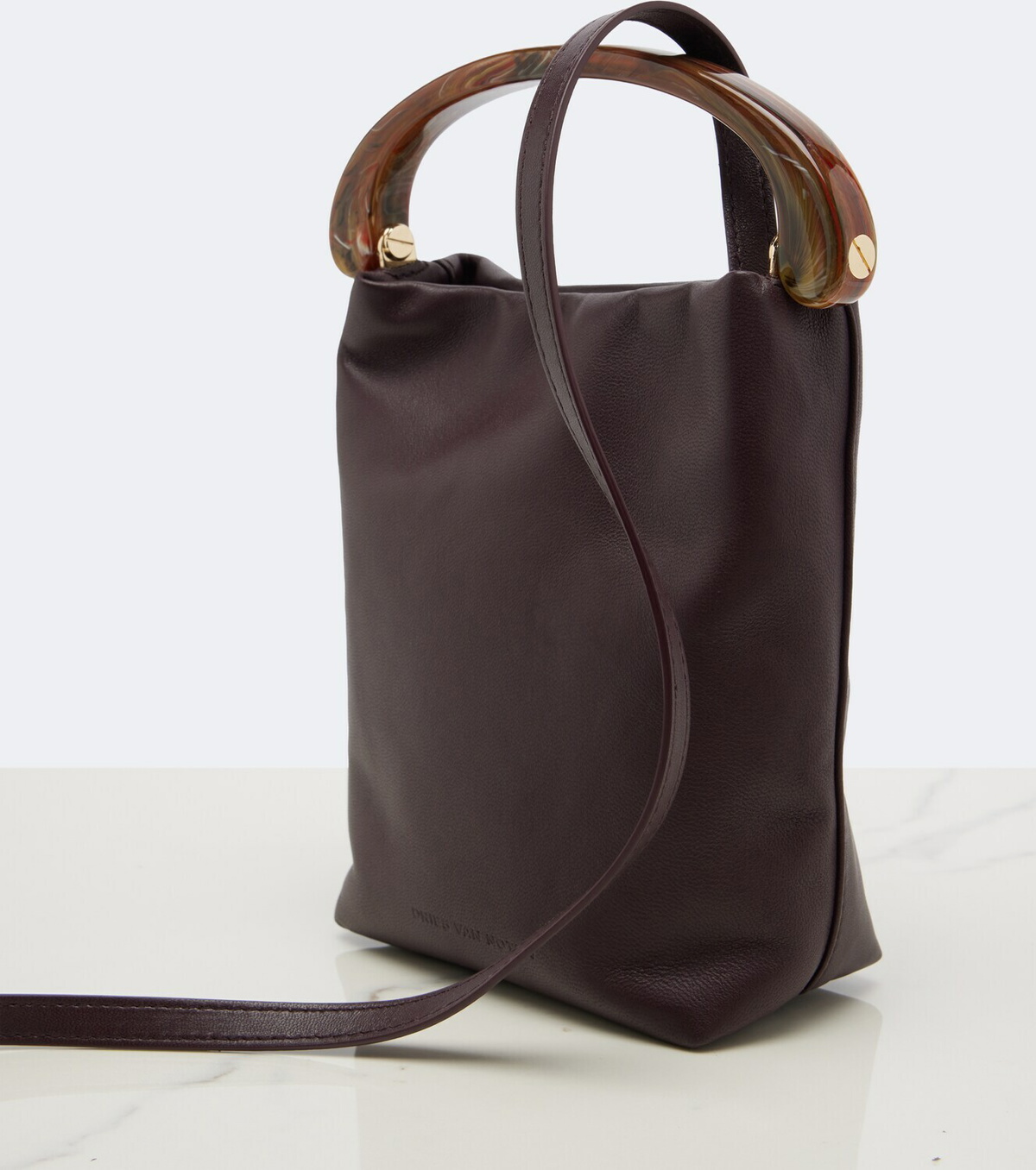 Dries Van Noten Small leather top-handle bag