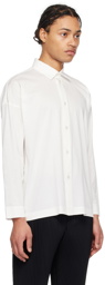 HOMME PLISSÉ ISSEY MIYAKE White Dolman Sleeve Shirt