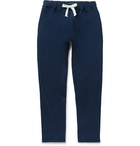 Ermenegildo Zegna - Slim-Fit Tapered Cotton-Blend Jersey Sweatpants - Navy