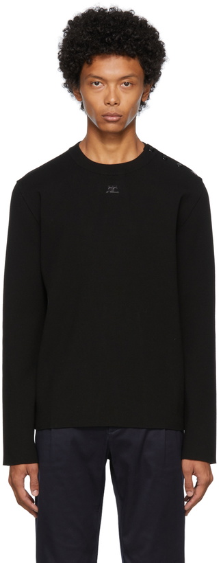 Photo: Courrèges Black Snap Sweater