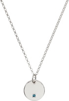 Tom Wood SSENSE Exclusive Silver & Blue Birthstone Circle Necklace