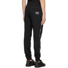 Versace Jeans Couture Black Cuffed Logo Lounge Pants