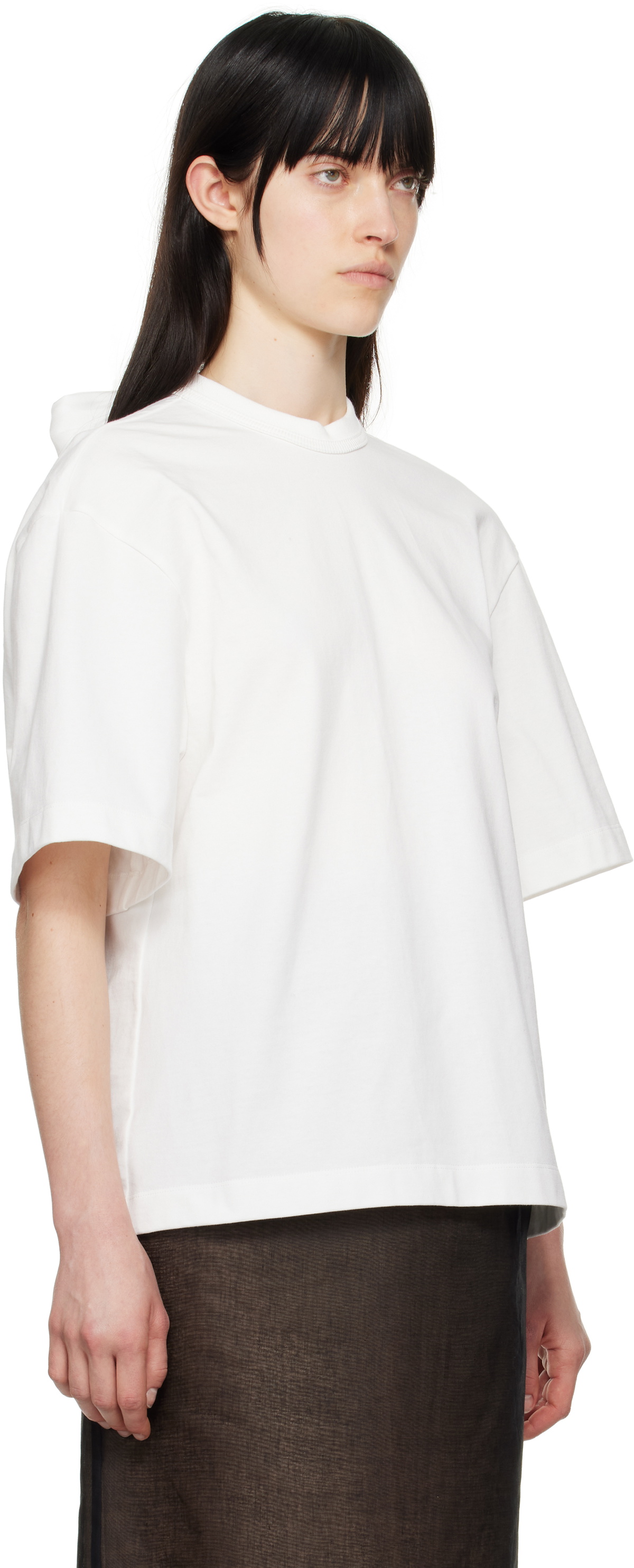 Carven White Scarf T-shirt