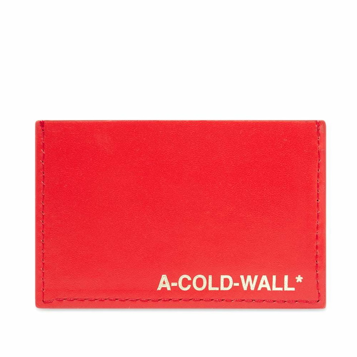 Photo: A-COLD-WALL* Leather Logo Card Holder