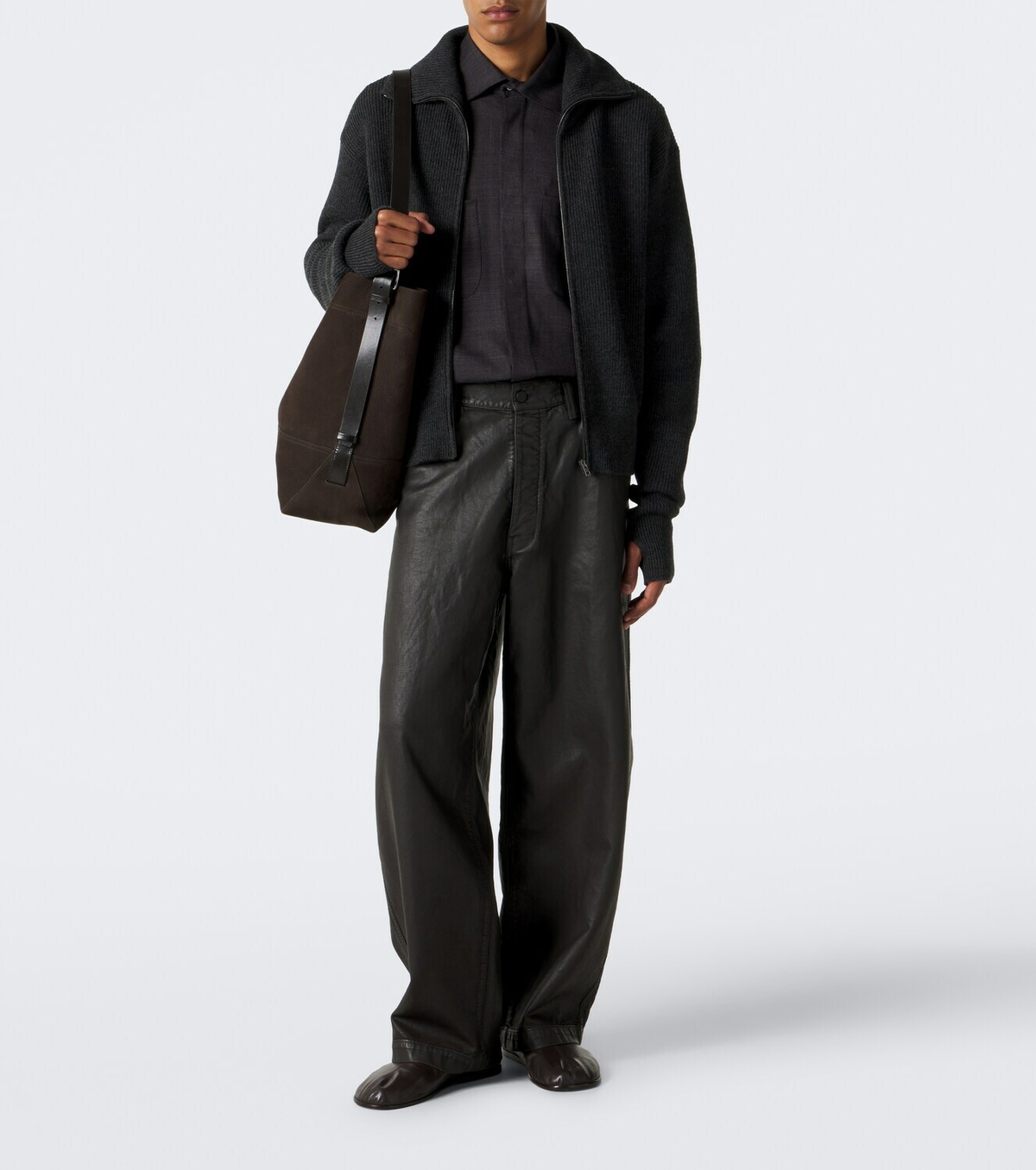 Lemaire Leather slip-on shoes