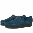 Clarks Originals Women's Wallabee Shoes in Deep Blue Suede