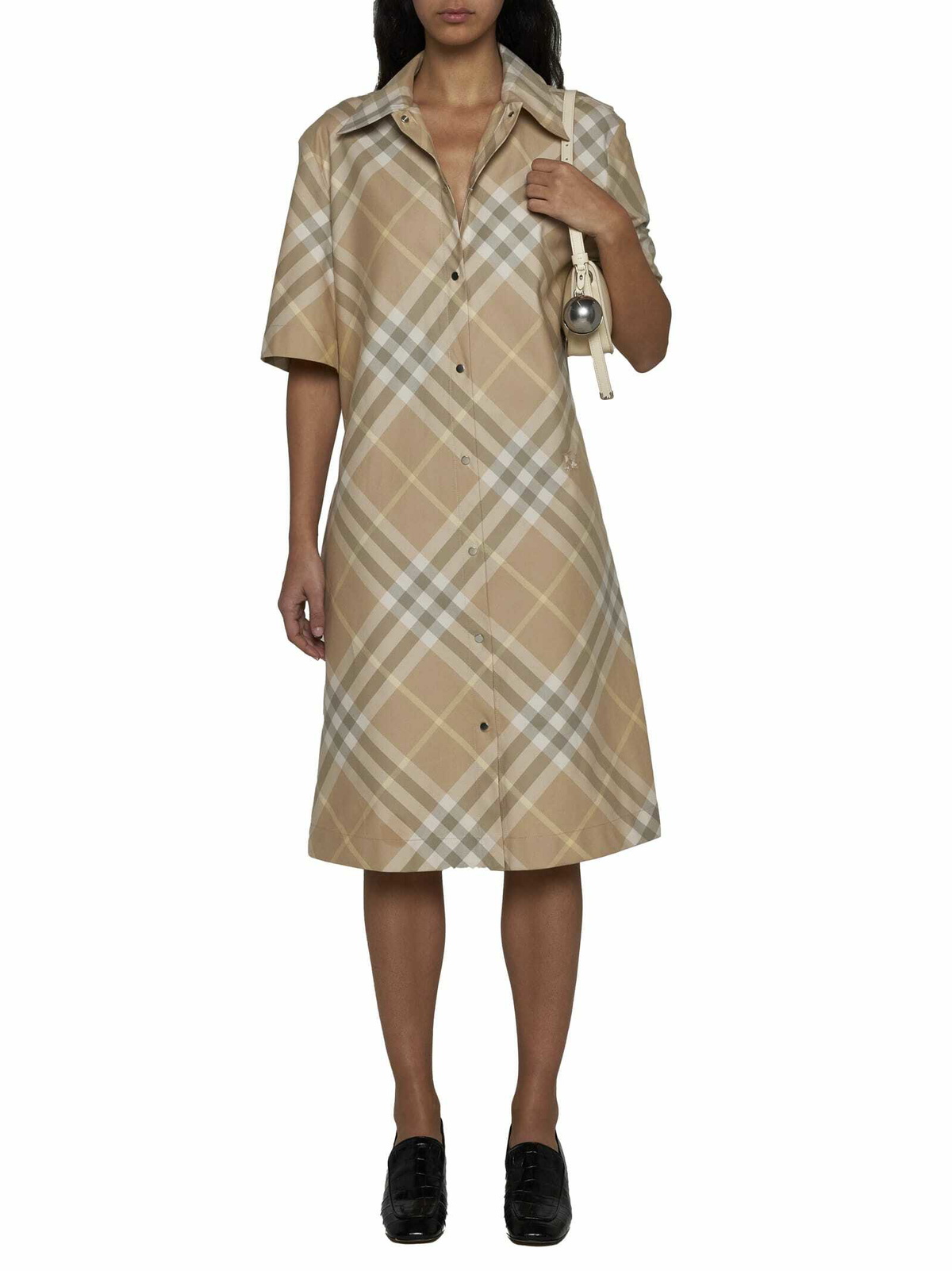 Burberry Vintage-check Short-sleeved Shirt Dress