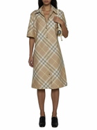 Burberry Vintage-check Short-sleeved Shirt Dress